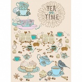Craft Premier Рисовая бумага для декупажа "Время чая", А3, 25 гр/м. CD05296