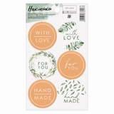 Наклейки бумажные "With love" 9*16 см. 3967645