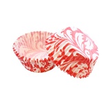 Набор бумажных форм для кексов Красный узор, d=5 см, 50 шт. DA080202