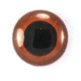 HobbyBe Глаза кристальные с шайбами d 4.5 mm, 1 пара. Светло-коричневый CRE-4-5