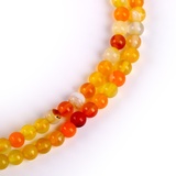 Бусины из натурального камня "Желтый агат" набор 90 шт, размер 1 шт 4 мм   9449654