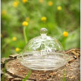 Тарелочка с куполом, шарик, стекло, d=9.2 см. DA010103