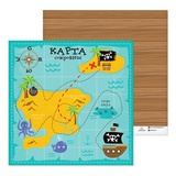Бумага 30,5*30,5 см. 180гр/м2. Карта сокровищ. 2705187