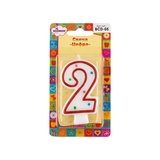 BOOMZEE Свеча для торта "Цифра 2". BCD-05/2
