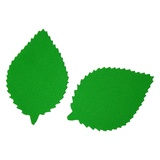 Заготовка из фоамирана "Лист пильчатый" 5*3 см. 10 шт, зеленый. 902054