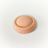 Шляпка-таблетка 8х7 см, Персиковая