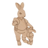 Mr.Carving Заготовка для декорирования Мининабор фанера "Кролик папа" 5*9 см BД-1167