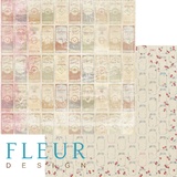 Fleur design Бумага для скрапбукинга 30*30 см, 190г/м2 "Этикетки" FD1002903