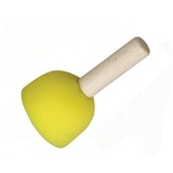 Кисть-губка круглая, поролон, диаметр 30 мм, деревенная ручка DK12502-30