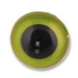 HobbyBe Глаза кристальные с шайбами d12 mm, 1 пара. Цвет: Зеленый CRE-12
