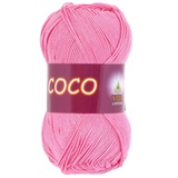 Симпекс "Coco" Пряжа 100% мерсеризованный хлопок, 50 гр, 240 м. Цв. Светло-розовый 3854