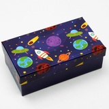 Коробка подарочная  "Космос" 12*6,5*4 см. 6624190-9