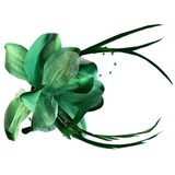 Брошь-цветок 2038-6114, 14.5 см, Зеленый. MH6094 7702024