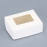 Коробка сборная, белый, 10 х 8 х 3,5 см 9643045 Коробка сборная, белый, 10 х 8 х 3,5 см 9643045