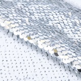 Ткань для пэчворка «Матовая белая-серебряная» 33 × 33 см   3891582