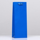 Пакет под бутылку "Синий" 13*36*10 см. 9494140