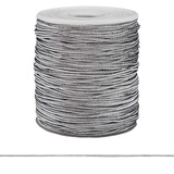 Шнур эластичный металлизированный 1,3 гр/м, эластичность 200%, 1 мм*5 м, серебро. 0370-6100 424447