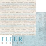 Fleur design Бумага для скрапбукинга 30*30 см, 190г/м2 "Главные слова" 1002810