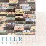 Fleur design Бумага для скрапбукинга 30*30 см, 190г/м2 "Саквояж" FD1004504