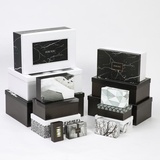Коробка подарочная "Черно-белый" 23,5*15,5*9,5 см. 4825990-8
