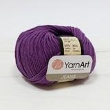 YarNart Jeans Пряжа 55% хлопок 45% полиакрил, 50 гр. 160 м Цв. Лиловый 50