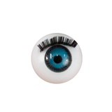 Глаза с ресничками круглые Голубые 12 мм, 1 пара 7703993