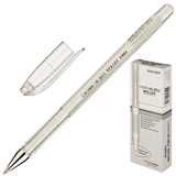 Ручка гелевая CROWN "Hi Jell" 0,7 мм, бел.пастель  HJR-500P/00371