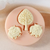 Молд силикон "Две совы" 3,5х2,4х0,6   2,1х2,1х0,6   2,1х2,1х0,6 см 9952319