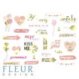Fleur design Лист для вырезания "Pretty pink" А4, 190 г/м2. FD2066801