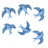 Пуговицы. Синие птицы