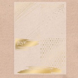 Калька декоративная с тиснением "Love" 29,7*21 см 2723931