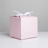 Коробка складная "Розовая" 12*12*12 см. 7007555