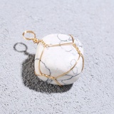 Подвеска из камня «Говлит», в проволоке  9922998