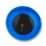 HobbyBe Глаза кристальные с шайбами d 4.5 mm, 1 пара. Голубой CRE-4-5