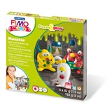 Fimo Kids Набор Монстр (4 блока глины, стек, инструкция, игровая фоновая сцена)