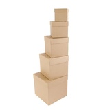 Коробка подарочная "Крафт однотонный" 9,5*9,5*9,5 см. 1190680-4