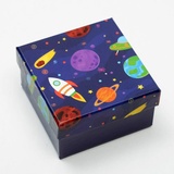 Коробка подарочная  "Космос" 7*7*4 см. 6624191-9