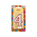 BOOMZEE Свеча для торта "Цифра 4". BCD-05/4