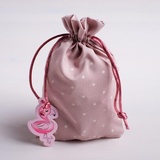 Мешочек подарочный "Фламинго" 15*20 см. 4711816