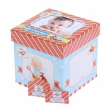 Памятная коробка для новорожденных "Чемоданчик карапуза" 17*17 см. 1113983