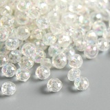 Набор бусин пластик "Мыльные пузыри с гранями" 20 гр, 0,4*0,4*0,4 см 5131763