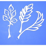 Чипборд картонный "Листья" 78*33 мм., 3 шт. ARTCHB002368