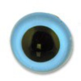 HobbyBe Глаза кристальные с шайбами d 6 mm, 1 пара. Светло-голубой CRE-6